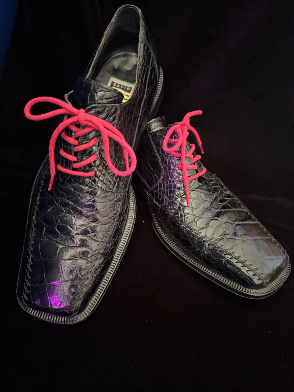 DAVID EDEN Alligator & Lizard Dress Derby’s